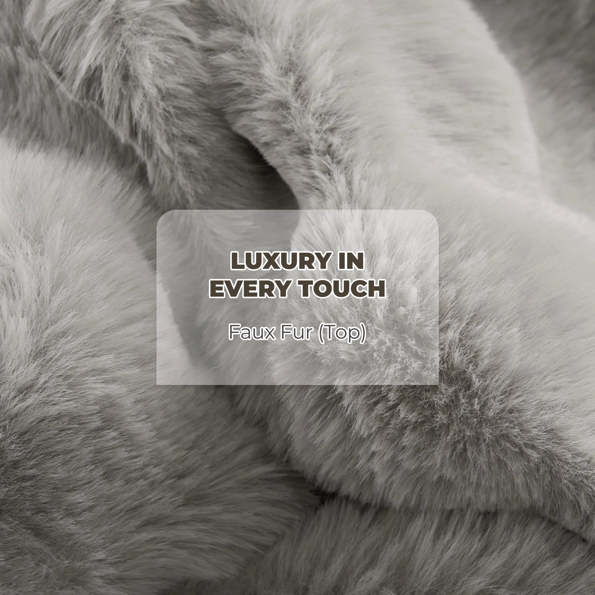Electric Throw Blanket 50"X60", Faux Fur Heated Throw, 6 Heating Levels, 4 Hours Timer, Gray